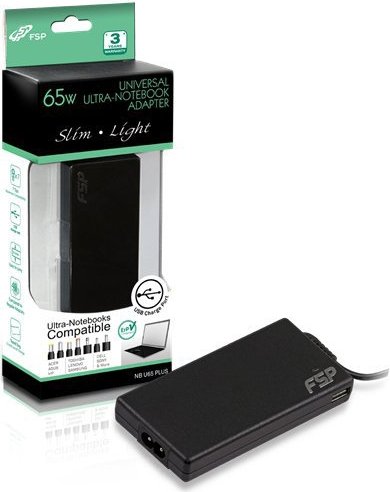 Адаптер питания для ноутбука FSP NB U65 Plus Black