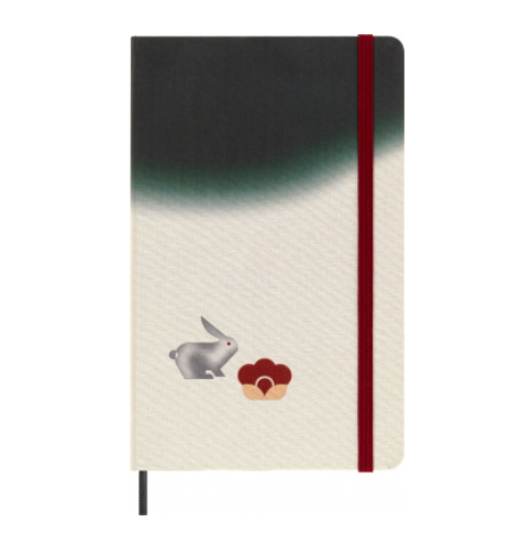 Блокнот Moleskine LIMITED EDITION YEAR OF THE RABBIT LECNYRABBITQP060C 176 л в линейку, черный/бежевый, 1 шт
